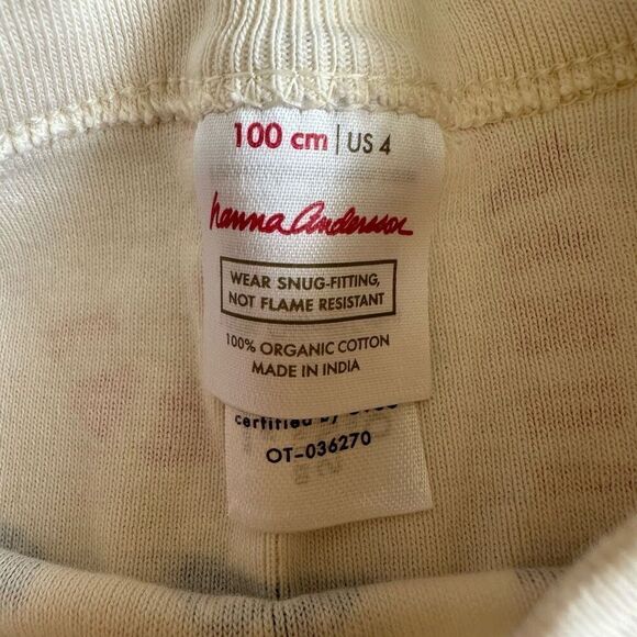 Hanna Andersson size 4 Stocking Sweets Long John Pajamas - Picture 8 of 12